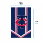 Minnesota Twins Garden Flag Custom Chevron Stripes Navy Best Selling