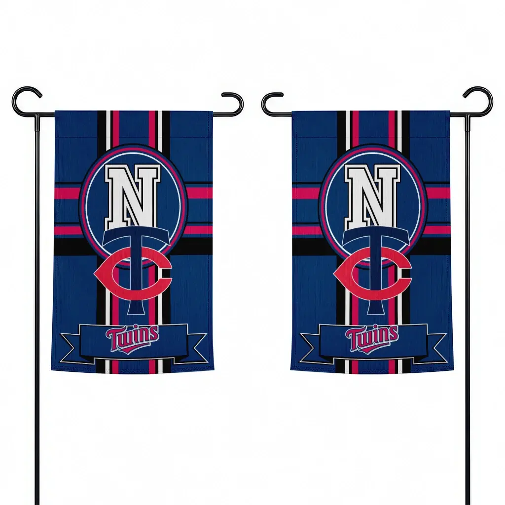 Minnesota Twins Garden Flag Custom Circle Medallion Navy Fashion Forward Minnesota Twins Garden Flag Custom Circle Medallion Navy Fashion Forward