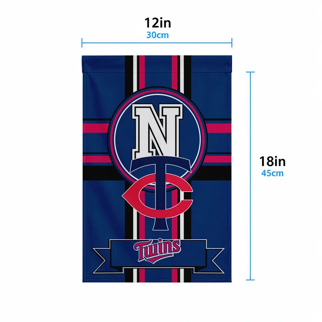 Minnesota Twins Garden Flag Custom Circle Medallion Navy High Quality Minnesota Twins Garden Flag Custom Circle Medallion Navy High Quality