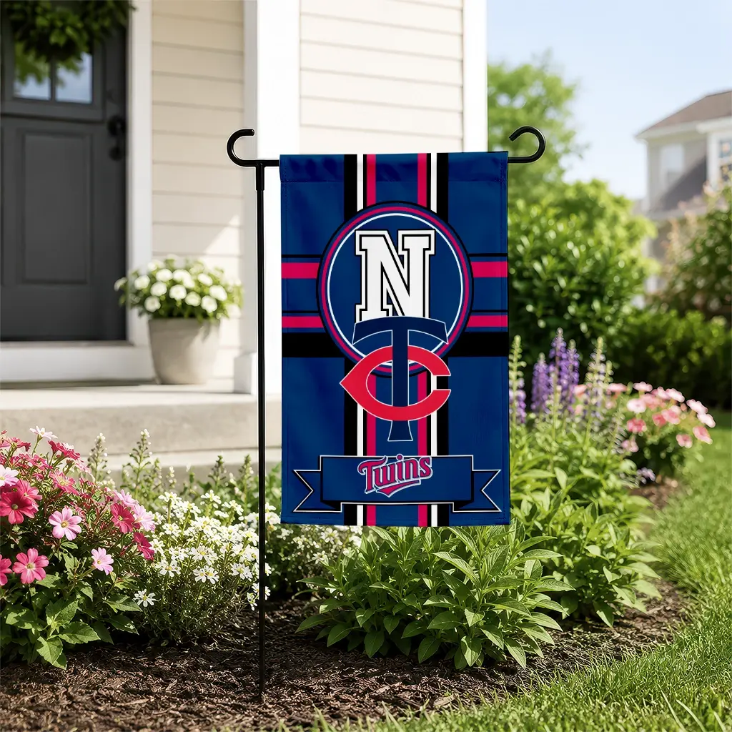 Minnesota Twins Garden Flag Custom Circle Medallion Navy New Arrival Minnesota Twins Garden Flag Custom Circle Medallion Navy New Arrival