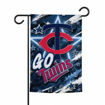 Minnesota Twins Garden Flag Customized Glowing Star Navy Best Selling