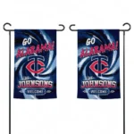 Minnesota Twins Garden Flag Customized Swirl Vortex Navy Best Selling