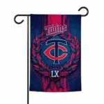 Minnesota Twins Garden Flag Personalized Laurel Wreath Navy Best Selling