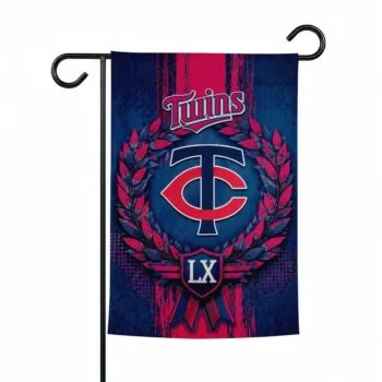 Minnesota Twins Garden Flag Personalized Laurel Wreath Navy Best Selling