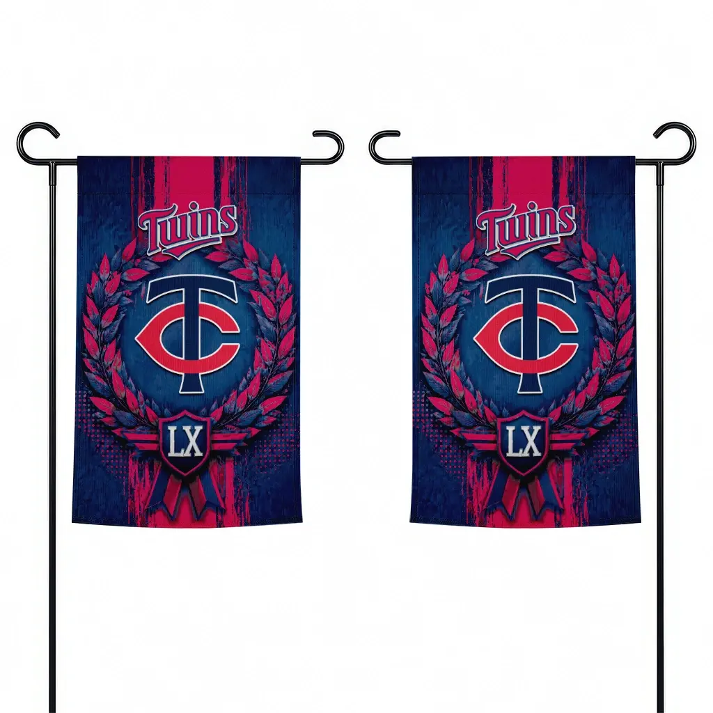 Minnesota Twins Garden Flag Personalized Laurel Wreath Navy Fashion Forward Minnesota Twins Garden Flag Personalized Laurel Wreath Navy Fashion Forward