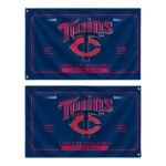Minnesota Twins House Flag Custom Ornate Border Navy Best Selling