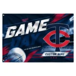Minnesota Twins House Flag Custom Tech Panels Navy Best Selling