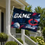 Minnesota Twins House Flag Custom Tech Panels Navy Best Selling