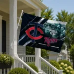 Minnesota Twins House Flag Customized Diagonal Stripes Navy Best Selling