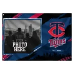 Minnesota Twins House Flag Personalized Framed Photo Navy Black Best Selling