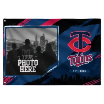 Minnesota Twins House Flag Personalized Framed Photo Navy Black Best Selling