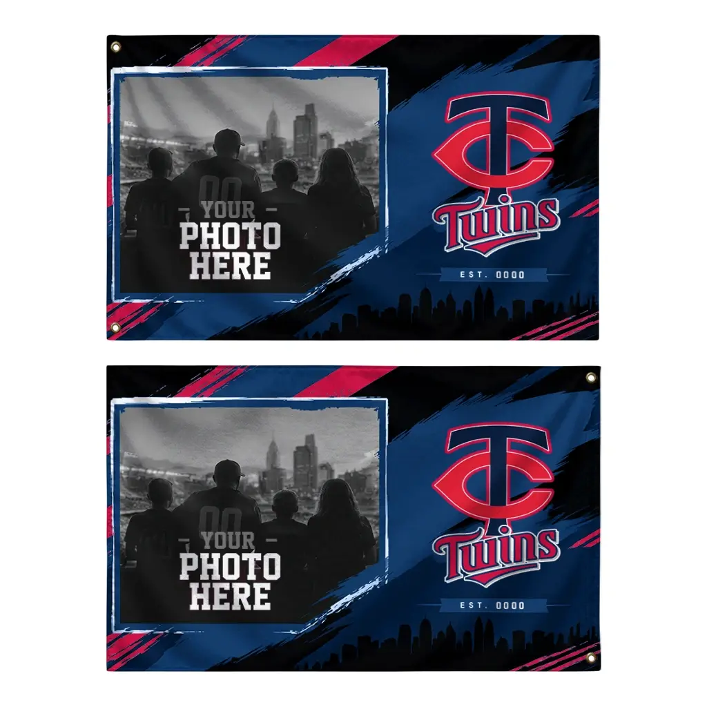 Minnesota Twins House Flag Personalized Framed Photo Navy Black Fashion Forward Minnesota Twins House Flag Personalized Framed Photo Navy Black Fashion Forward
