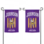 Minnesota Vikings Garden Flag Custom Distressed Stripes Purple Best Selling