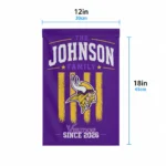 Minnesota Vikings Garden Flag Custom Distressed Stripes Purple Best Selling