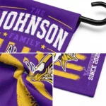 Minnesota Vikings Garden Flag Custom Distressed Stripes Purple Best Selling