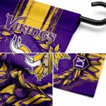 Minnesota Vikings Garden Flag Custom Laurel Wreath Purple Best Selling