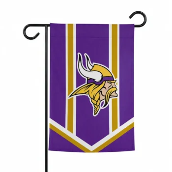 Minnesota Vikings Garden Flag Customized Chevron Stripes Purple Best Selling