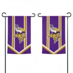 Minnesota Vikings Garden Flag Customized Chevron Stripes Purple Best Selling