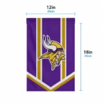 Minnesota Vikings Garden Flag Customized Chevron Stripes Purple Best Selling