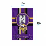 Minnesota Vikings Garden Flag Customized Circle Medallion Purple Best Selling