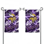 Minnesota Vikings Garden Flag Personalized Glowing Star Purple Best Selling