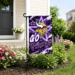 Minnesota Vikings Garden Flag Personalized Glowing Star Purple Best Selling