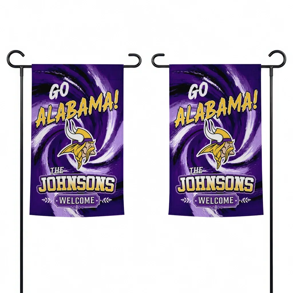Minnesota Vikings Garden Flag Personalized Swirl Vortex Purple Fashion Forward Minnesota Vikings Garden Flag Personalized Swirl Vortex Purple Fashion Forward