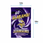 Minnesota Vikings Garden Flag Personalized Swirl Vortex Purple Best Selling