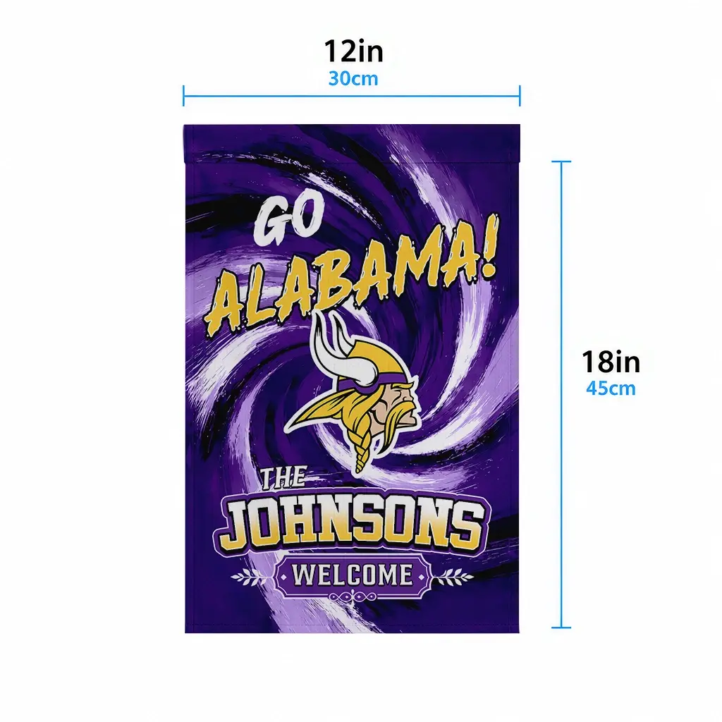 Minnesota Vikings Garden Flag Personalized Swirl Vortex Purple High Quality Minnesota Vikings Garden Flag Personalized Swirl Vortex Purple High Quality