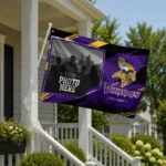 Minnesota Vikings House Flag Custom Framed Photo Purple Black Best Selling