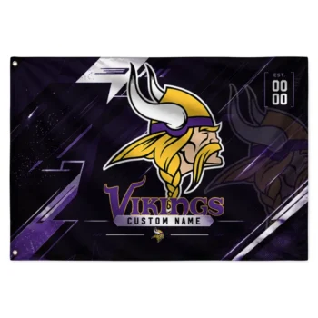 Minnesota Vikings House Flag Custom Speed Slashes Purple Best Selling