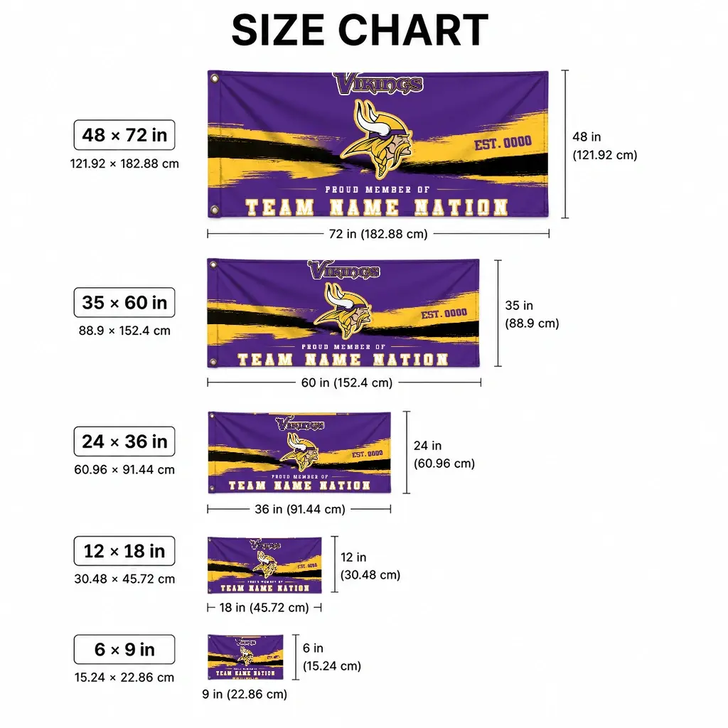 Minnesota Vikings House Flag Customized Brushed Streaks Purple High Quality Minnesota Vikings House Flag Customized Brushed Streaks Purple High Quality