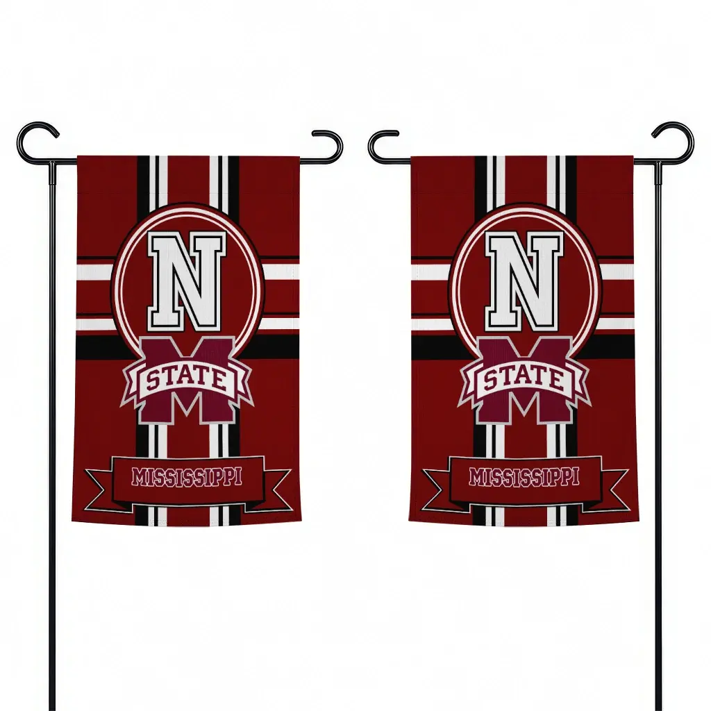 Mississippi State Bulldogs Garden Flag Custom Circle Medallion Maroon Fashion Forward Mississippi State Bulldogs Garden Flag Custom Circle Medallion Maroon Fashion Forward