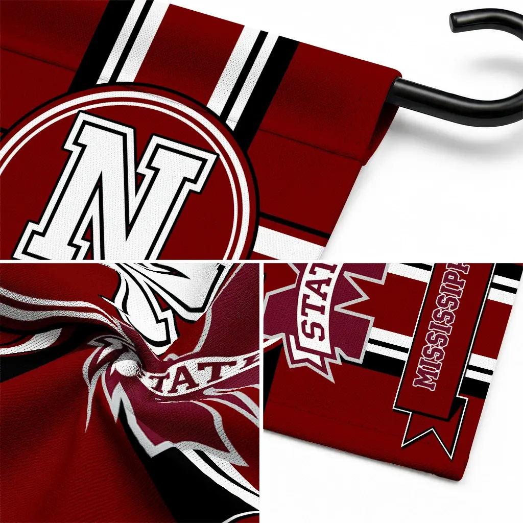Mississippi State Bulldogs Garden Flag Custom Circle Medallion Maroon Latest Model Mississippi State Bulldogs Garden Flag Custom Circle Medallion Maroon Latest Model