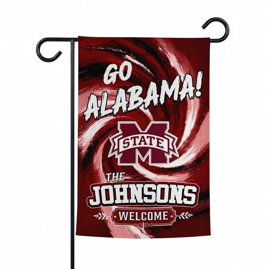 Mississippi State Bulldogs Garden Flag Customized Swirl Vortex Maroon Best Selling Mississippi State Bulldogs Garden Flag Customized Swirl Vortex Maroon Best Selling