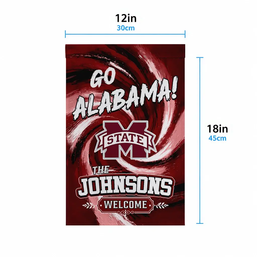 Mississippi State Bulldogs Garden Flag Customized Swirl Vortex Maroon High Quality Mississippi State Bulldogs Garden Flag Customized Swirl Vortex Maroon High Quality