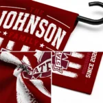 Mississippi State Bulldogs Garden Flag Personalized Distressed Stripes Maroon Best Selling