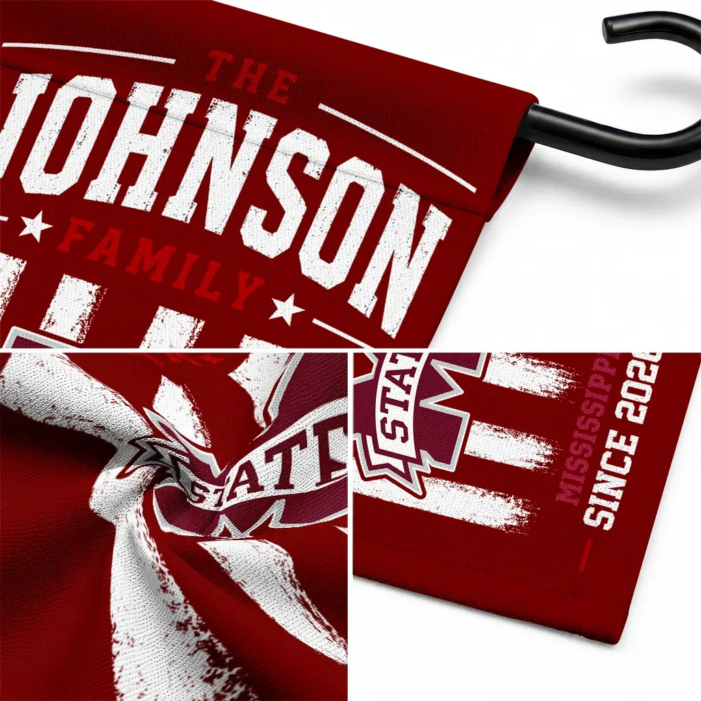 Mississippi State Bulldogs Garden Flag Personalized Distressed Stripes Maroon Latest Model Mississippi State Bulldogs Garden Flag Personalized Distressed Stripes Maroon Latest Model