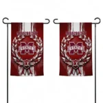 Mississippi State Bulldogs Garden Flag Personalized Laurel Wreath Maroon Best Selling