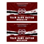 Mississippi State Bulldogs House Flag Custom Brushed Streaks Maroon Best Selling