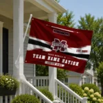 Mississippi State Bulldogs House Flag Custom Brushed Streaks Maroon Best Selling