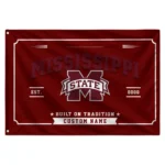 Mississippi State Bulldogs House Flag Custom Ornate Border Maroon Best Selling