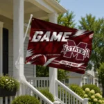 Mississippi State Bulldogs House Flag Customized Action Streaks Maroon Best Selling