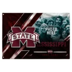 Mississippi State Bulldogs House Flag Customized Diagonal Stripes Maroon Best Selling