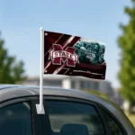 Mississippi State Bulldogs House Flag Customized Diagonal Stripes Maroon Best Selling