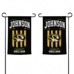 Missouri Tigers Garden Flag Custom Distressed Stripes Black Best Selling