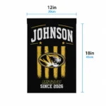 Missouri Tigers Garden Flag Custom Distressed Stripes Black Best Selling