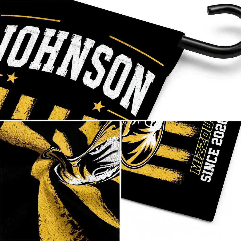 Missouri Tigers Garden Flag Custom Distressed Stripes Black Latest Model Missouri Tigers Garden Flag Custom Distressed Stripes Black Latest Model