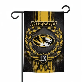 Missouri Tigers Garden Flag Custom Laurel Wreath Black Best Selling