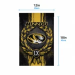 Missouri Tigers Garden Flag Custom Laurel Wreath Black Best Selling